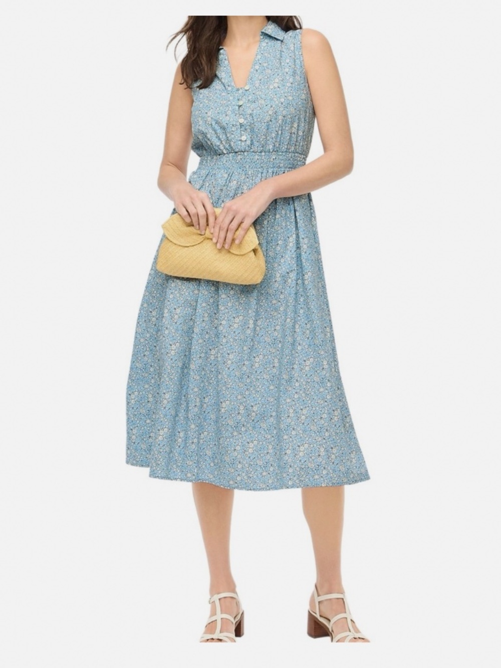 Cotton midi dress